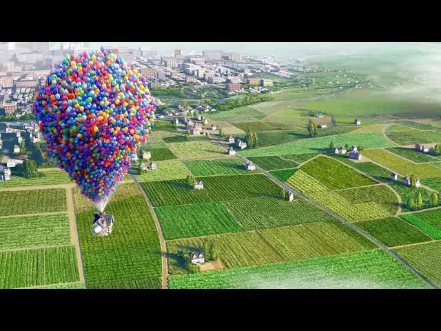 妻子过世，丈夫为了实现她儿时的梦想孤注一掷，用数万气球把房子搬到了传说中的&ldquo;天堂瀑布&rdquo;！